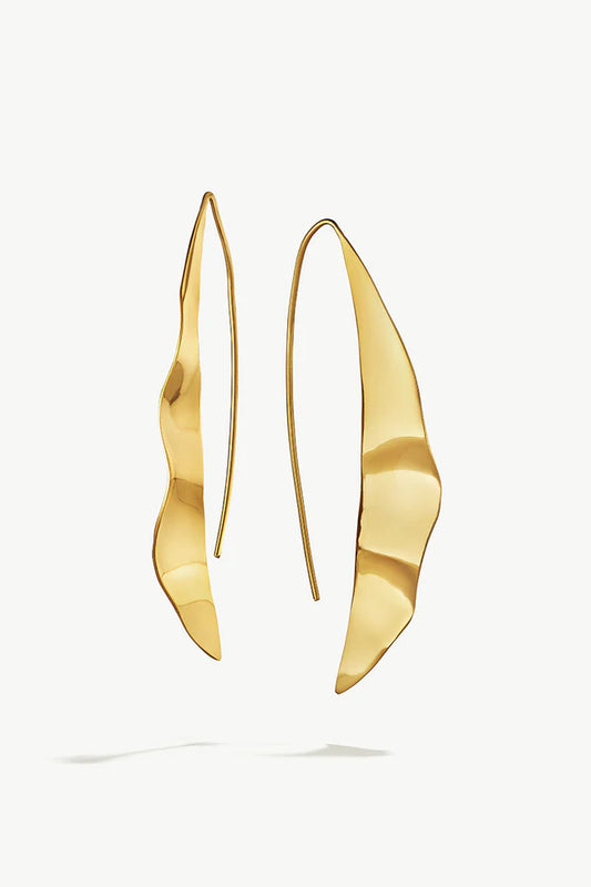 Bidu Wave Threader Earrings