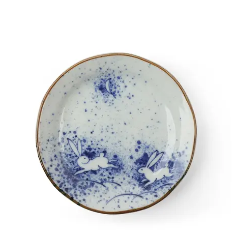 Plate Rabbit & Moon 4-3/4"