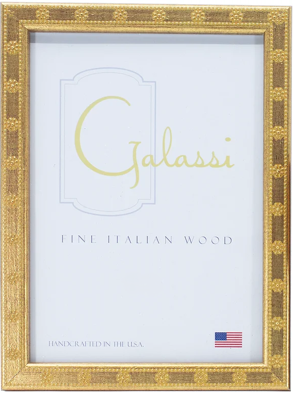 Gold Flower Dot Frame