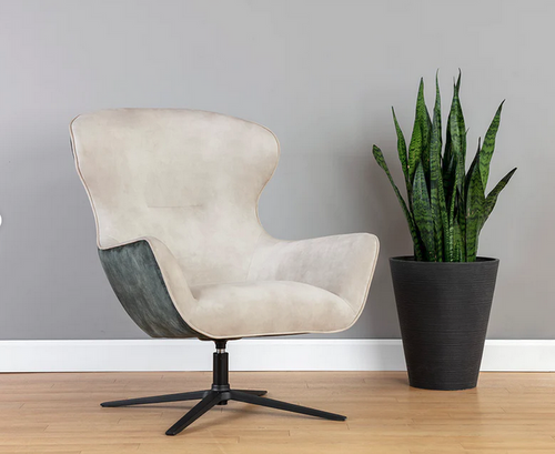 Two-Toned Swivel Lounge Chair