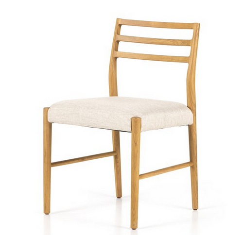 Oak Ladderback Chair with Upholstered Seats