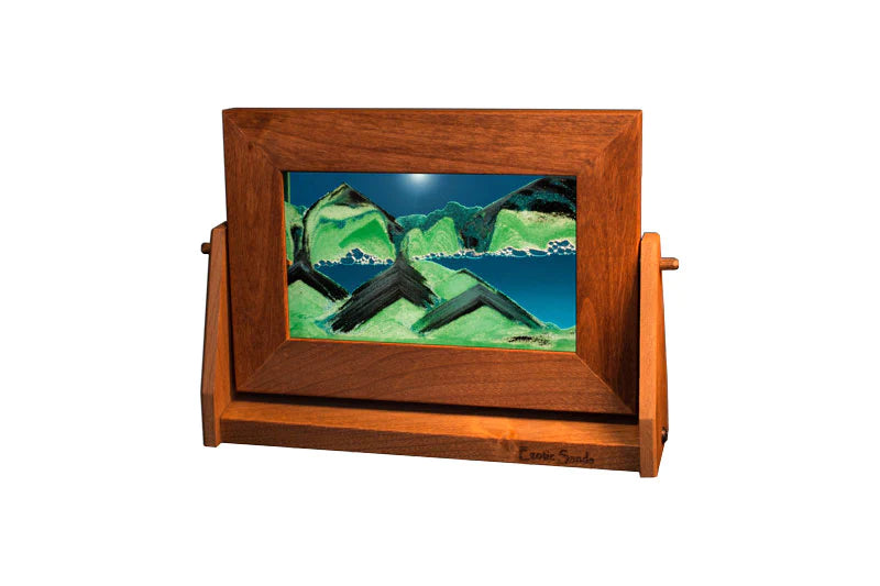 Turquoise Small Alder Wood Sand Art