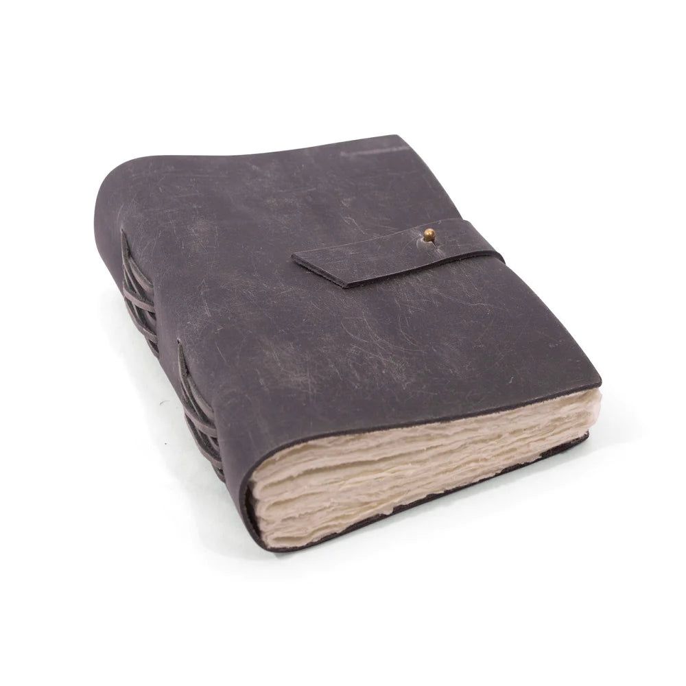 Small Ash Oiled Leather Journal 6" x 8"