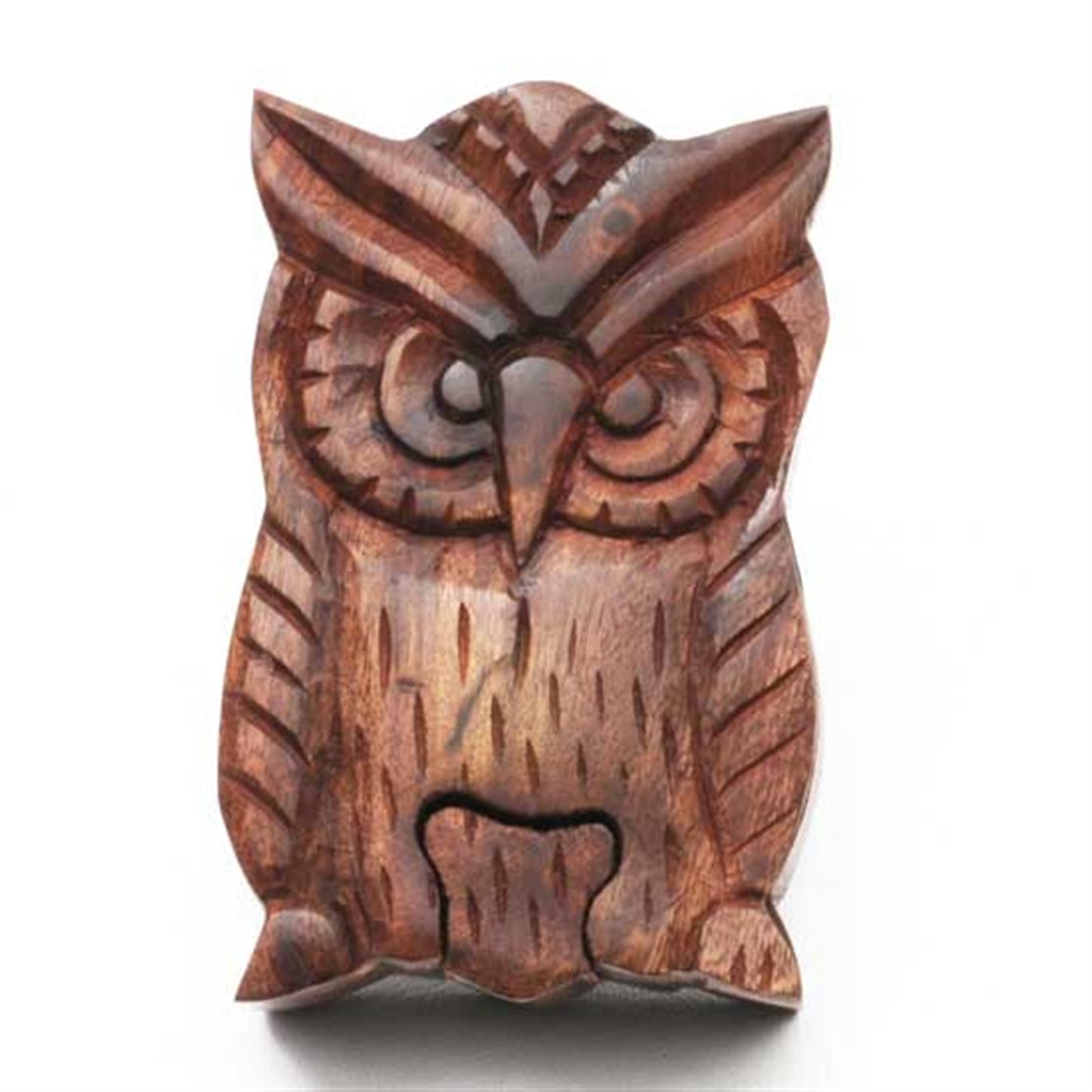 Wooden Owl Puzzle Keepsake Box