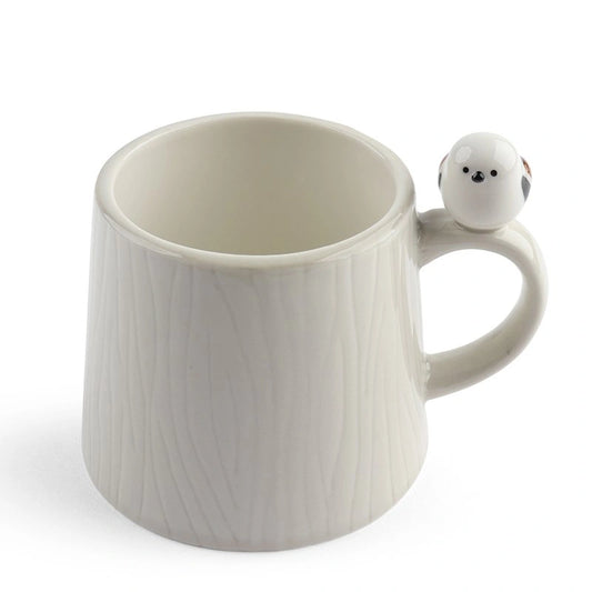 Mug Tree with Sparrow White