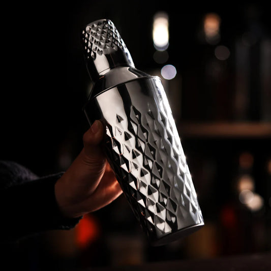Irving Faceted Stainless Steel Cocktail Shaker