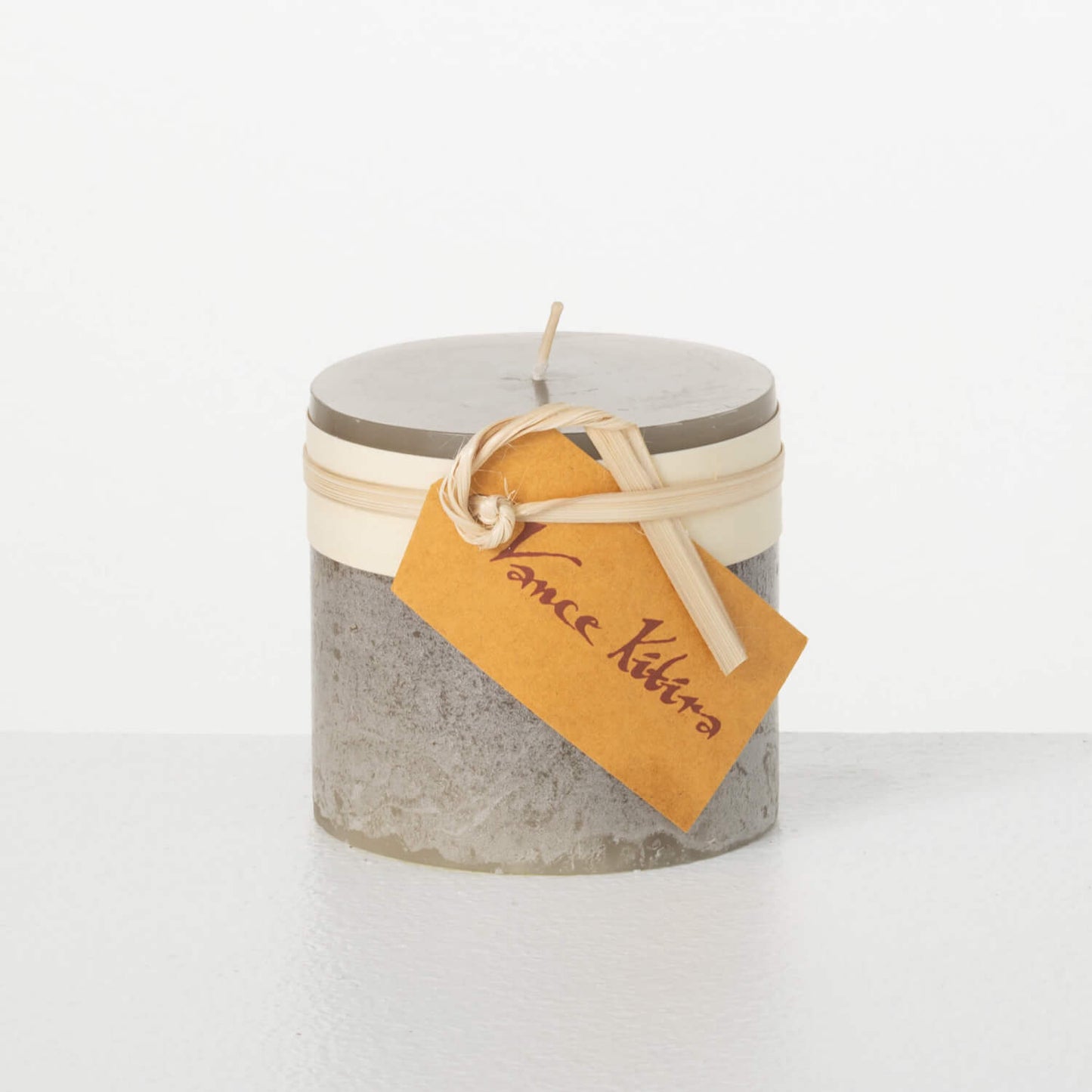 3" Gray Timber Pillar Candle