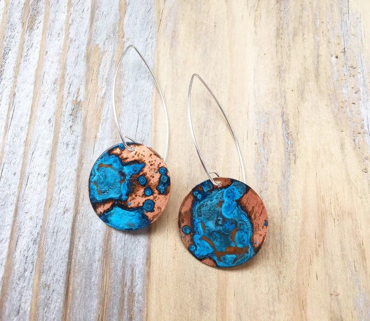 Carina Circle Dangle Earrings