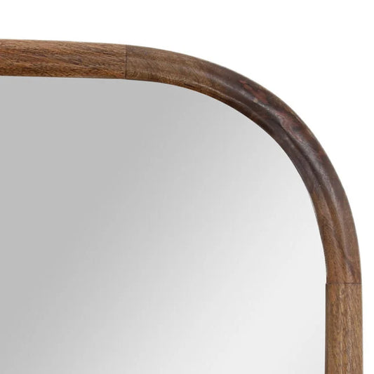 Tall Rounded Edge Mango Wood Mirror