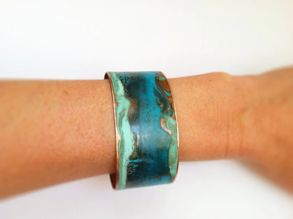 Mix Verdigris Cuff 1.25"
