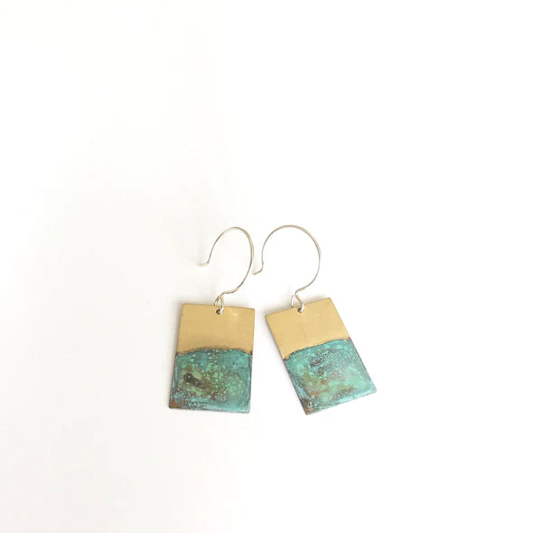 Rectangle Rising Tide Earrings