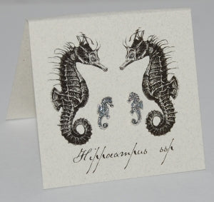 Seahorse Silver Stud Earrings