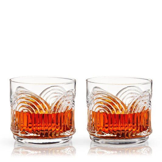 Deco Beau Low Tumblers - Set of 2