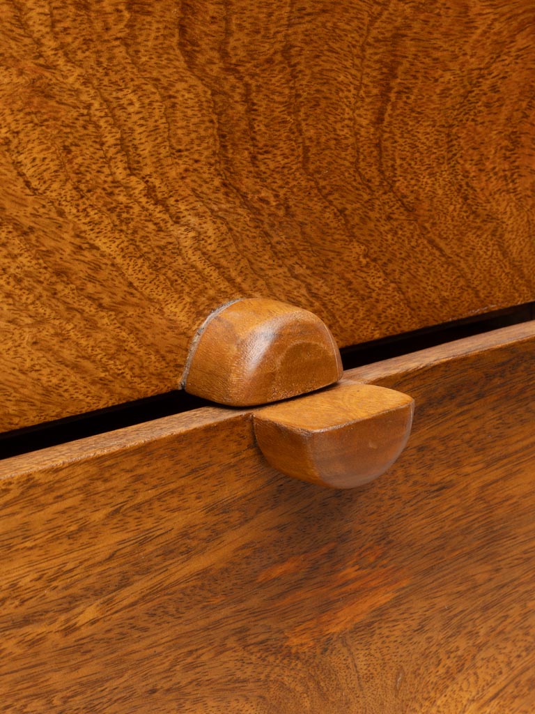 Two Drawer Cube Side Table
