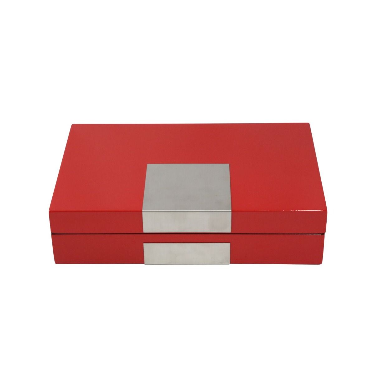 Red with Plate Jewelry Box