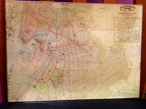 Rand McNally Brooklyn Decoupage Tray 8" x 11"