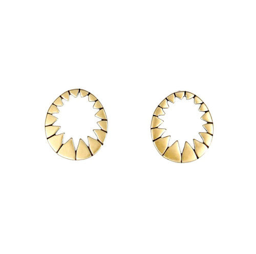 Stella Small Brass Earring