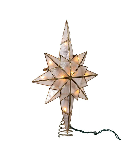 Tall Star Clear Tree Topper