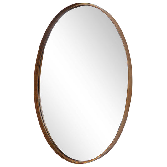 Oval Gold Leaf Mirror