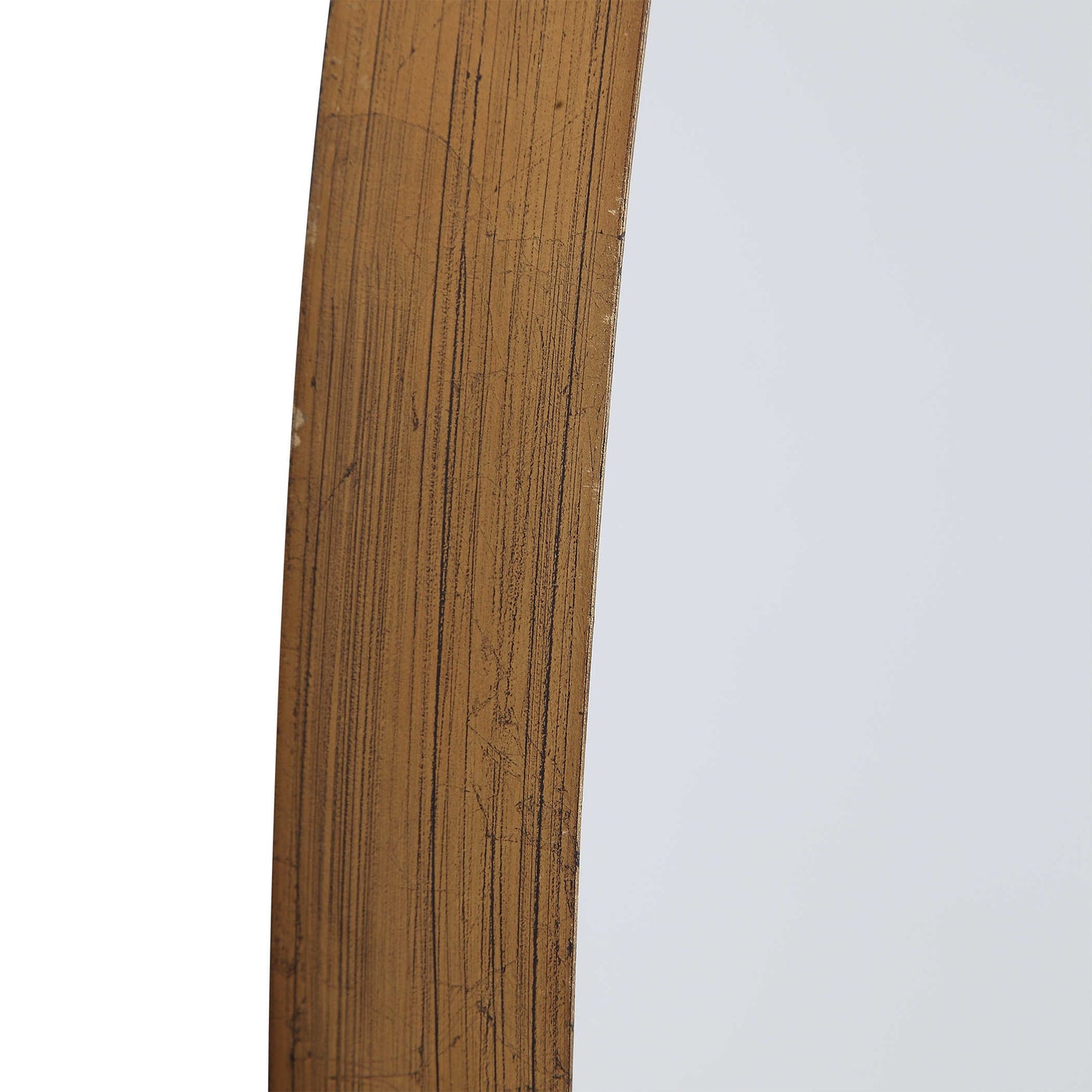 Oval Gold Leaf Mirror