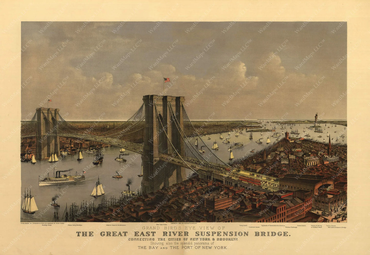 Brooklyn Bridge 1885 Art