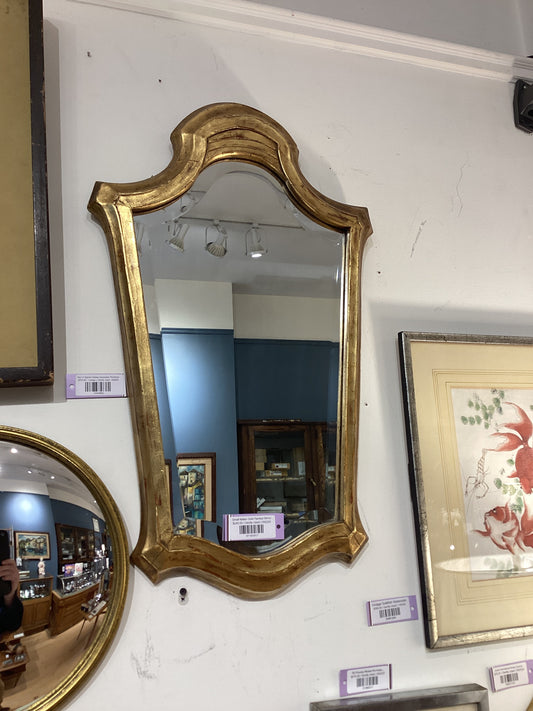Small Italian Gold Painted Mirror