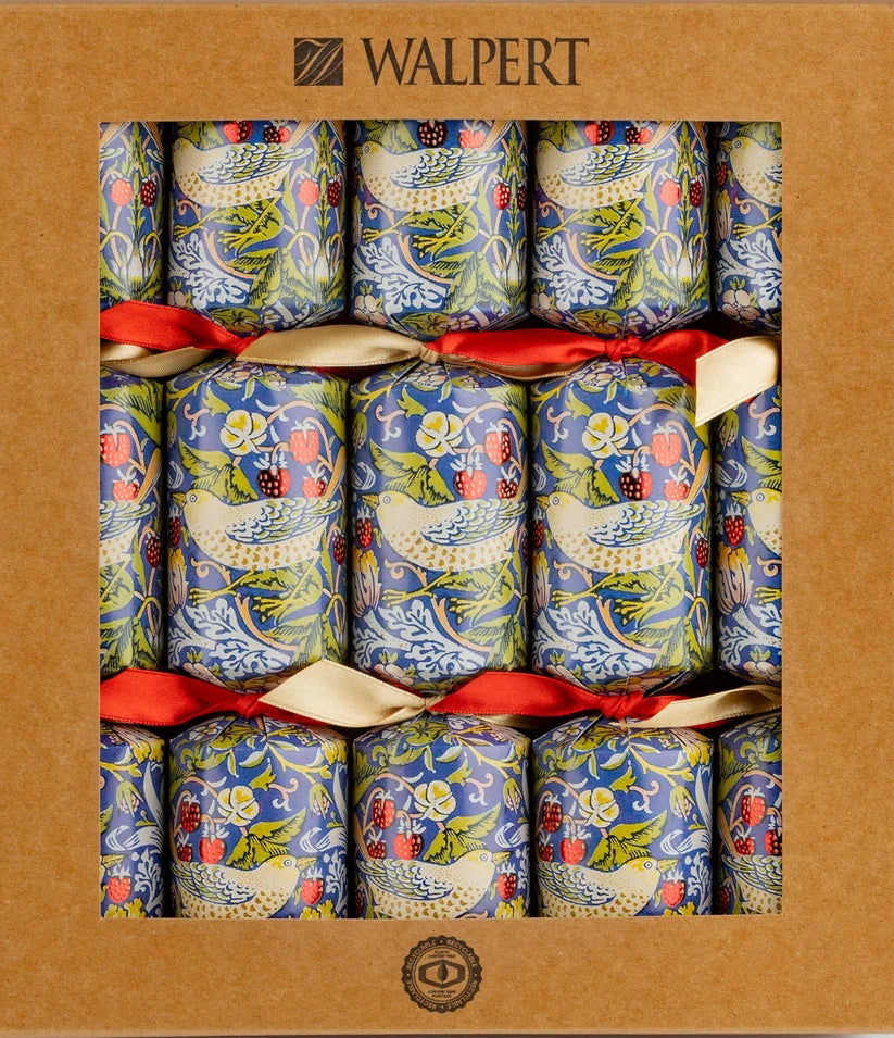 Strawberry Thief Christmas Crackers 11" 10ct ECO
