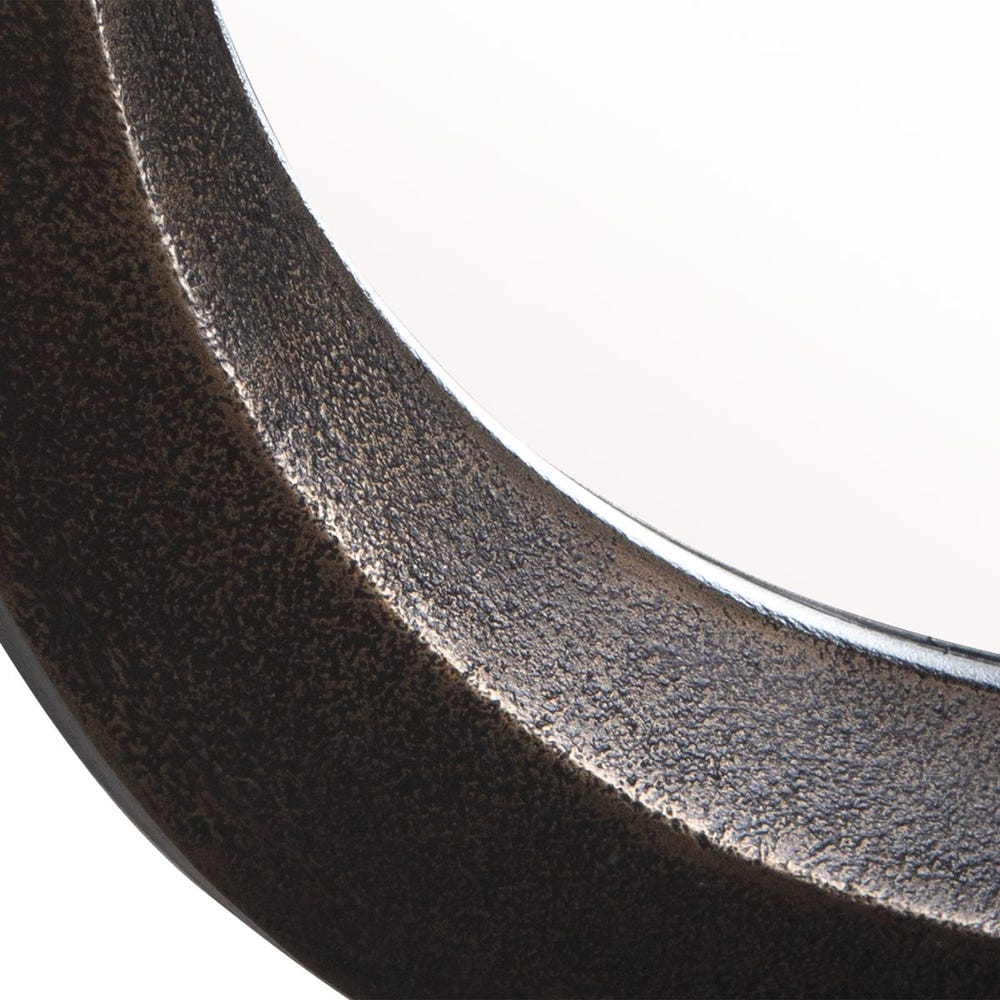 Textured Bronze Mirror with Rounded Corners