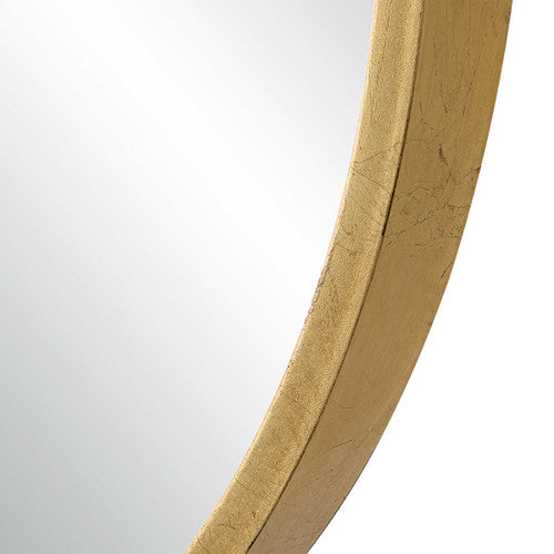 Tall Oval Gold Mirror