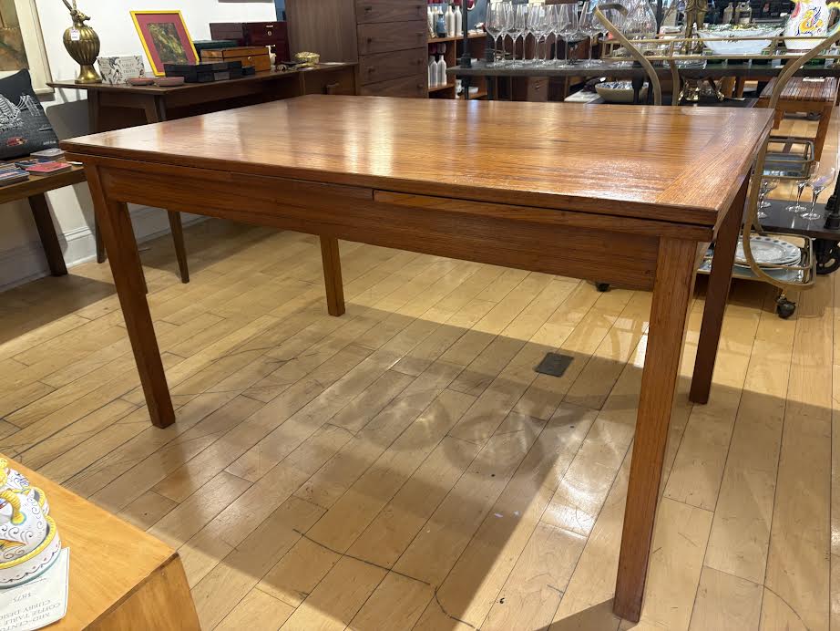 Danish Modern Teak Refractory Dining Table