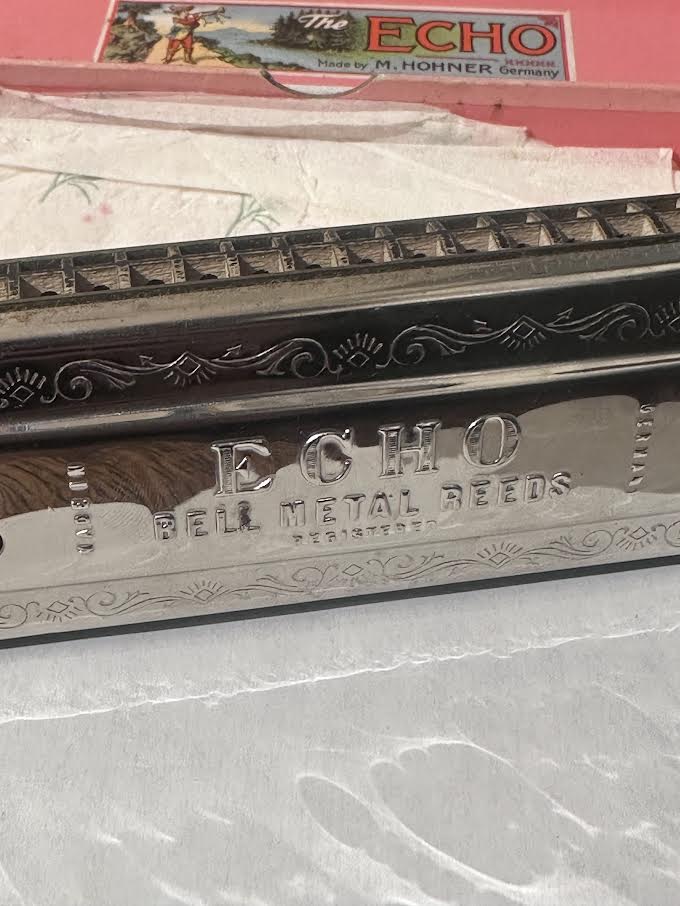 Vintage Echo Harp Harmonica in original box