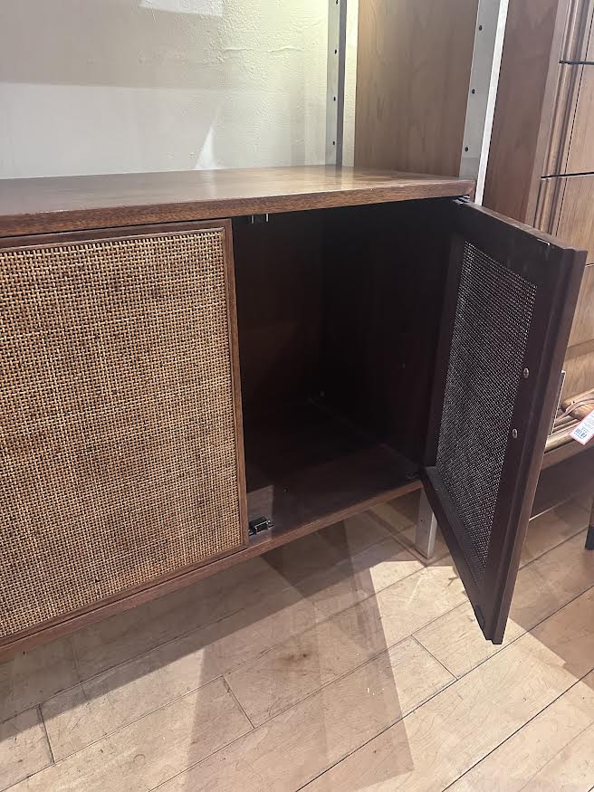 Founders Chrome and Walnut Bookcase