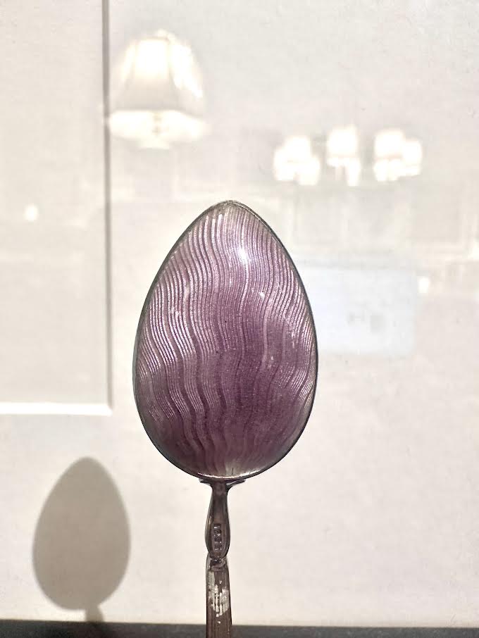 Set of 6 Colorful Demitasse Spoons in Case