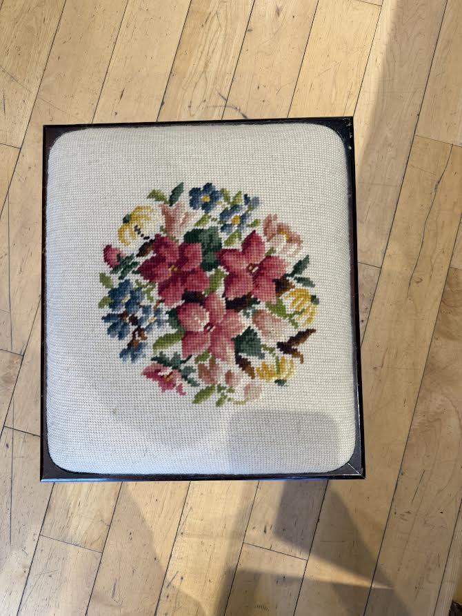 Needlepoint Foot Stool