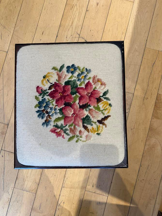 Needlepoint Foot Stool