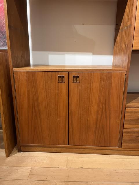 Mid Century Modern Bookshelf Bar/Desk Cabinet