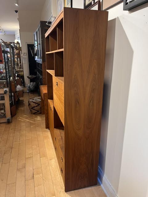 Mid Century Modern Bookshelf Bar/Desk Cabinet