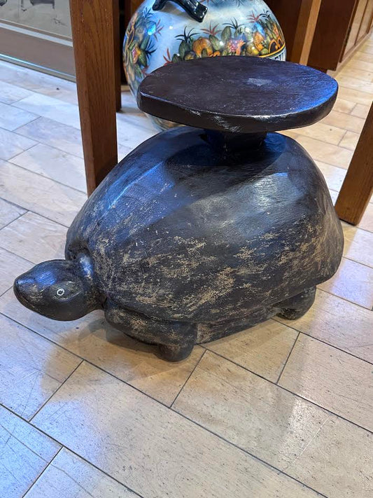Wooden Turtle Side Table / Stand