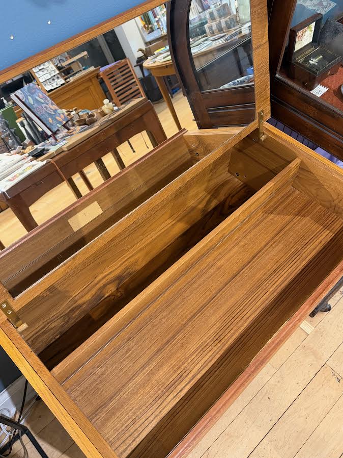 Teak Desk/Lift Top Vanity