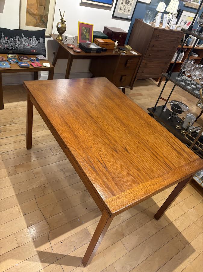 Danish Modern Teak Refractory Dining Table