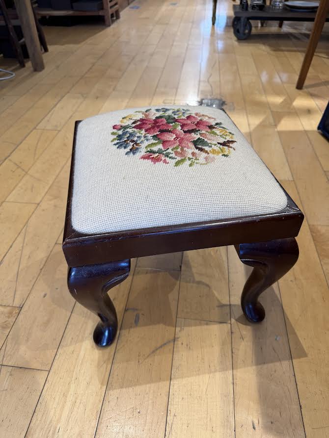 Needlepoint Foot Stool
