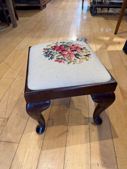 Needlepoint Foot Stool