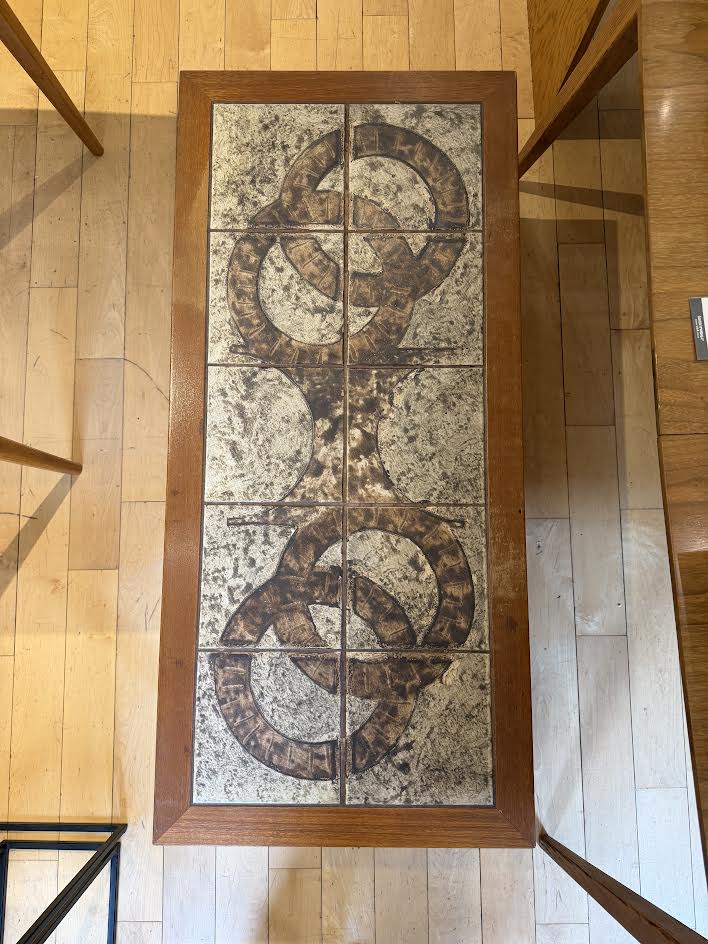 Gangso Mobler Danish Modern Tile Top Coffee Table