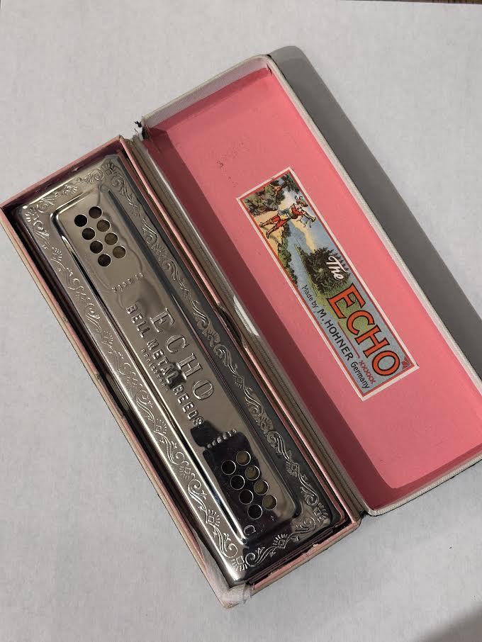 Vintage Echo Harp Harmonica in original box
