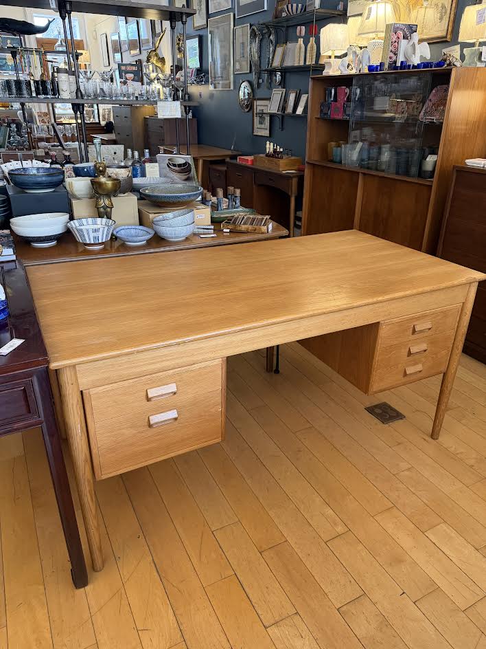 Borge Mogensen for Soborg Mobler, Oak Double Drawer Desk
