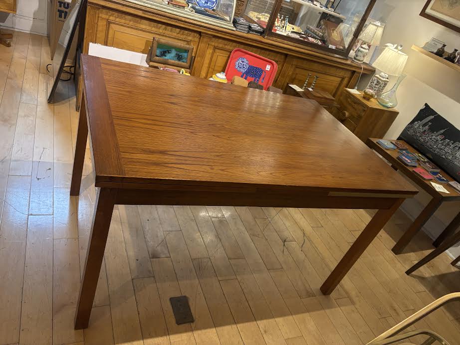 Danish Modern Teak Refractory Dining Table
