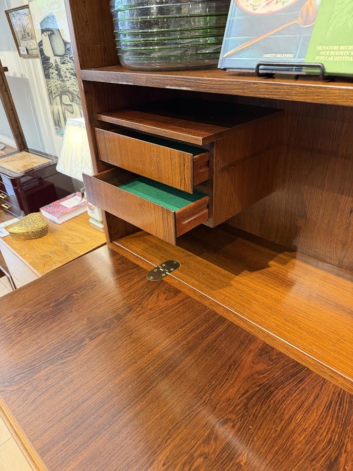 Omann Jun Danish Two- Piece Secretary Bookcase