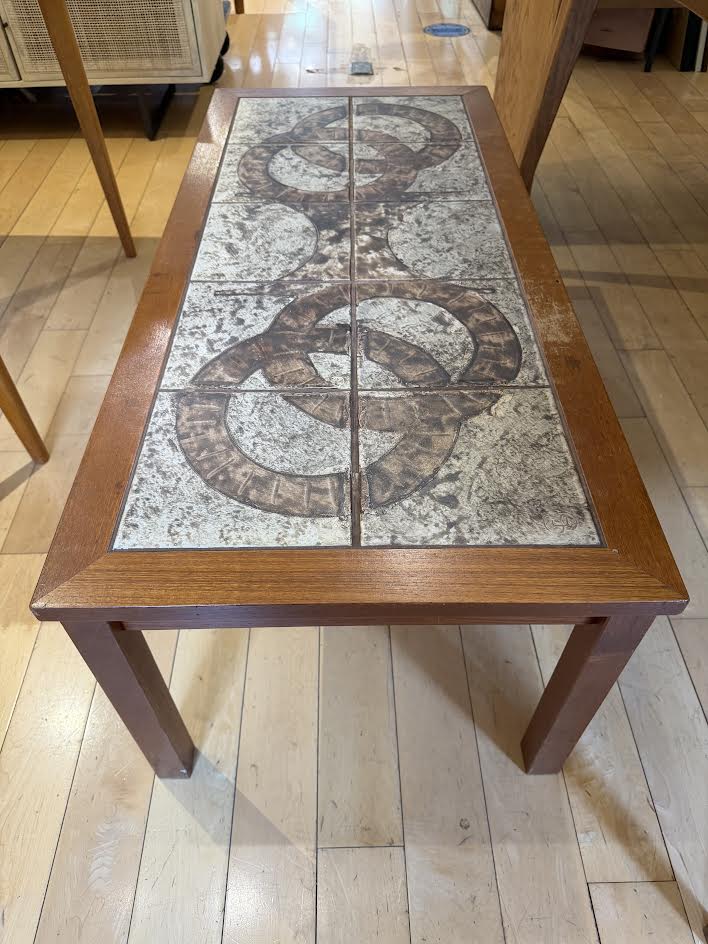 Gangso Mobler Danish Modern Tile Top Coffee Table