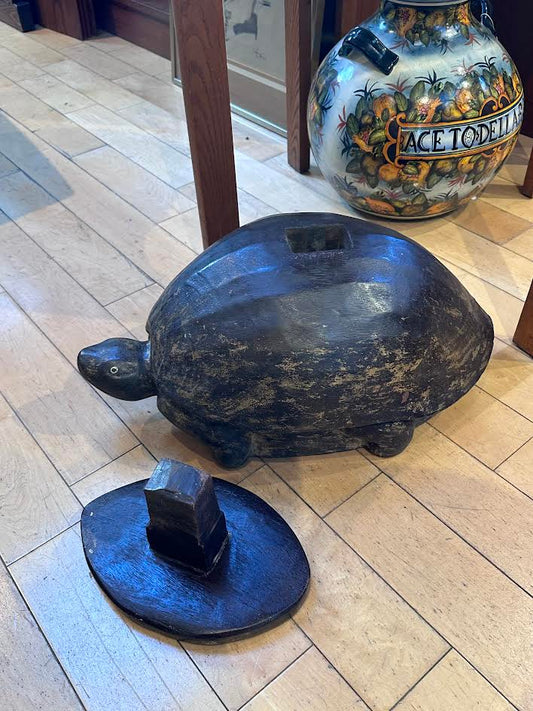 Wooden Turtle Side Table / Stand