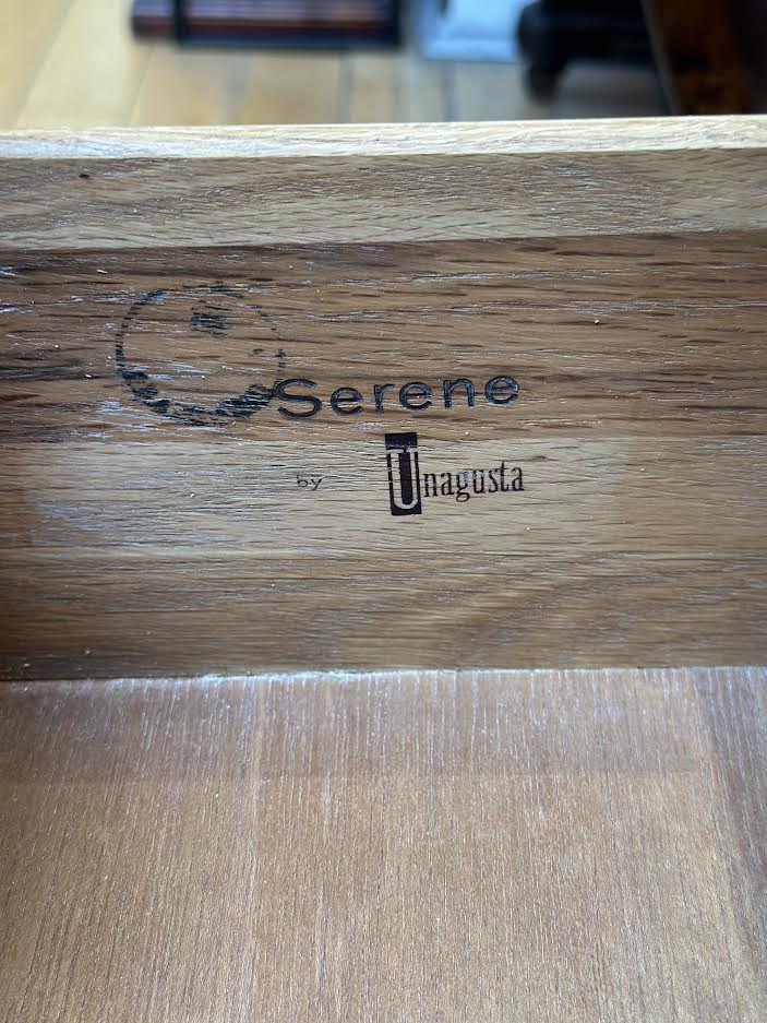 Walnut 2 Drawer Side Table